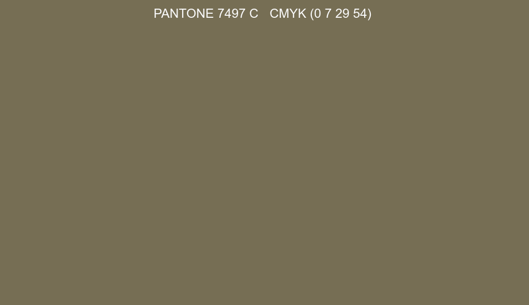 Color PANTONE 7497 C to CMYK (0 7 29 54) converter Color PANTONE 7497 C to CMYK (0 7 29 54) converter