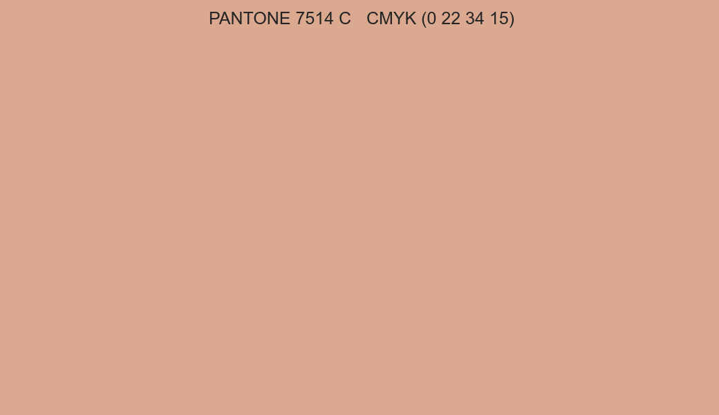 Color PANTONE 7514 C to CMYK (0 22 34 15) converter Color PANTONE 7514 C to CMYK (0 22 34 15) converter