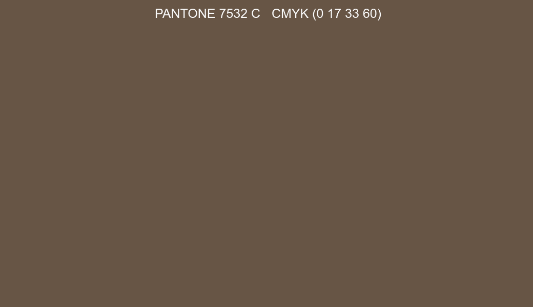 Color PANTONE 7532 C to CMYK (0 17 33 60) converter Color PANTONE 7532 C to CMYK (0 17 33 60) converter
