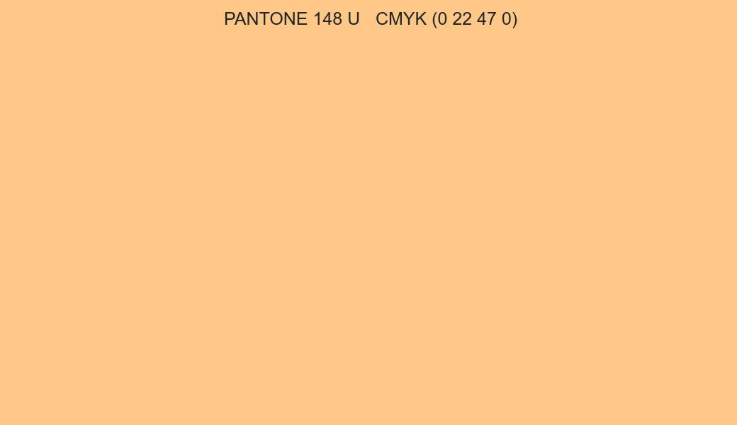 Color PANTONE 148 U to CMYK (0 22 47 0) converter Color PANTONE 148 U to CMYK (0 22 47 0) converter
