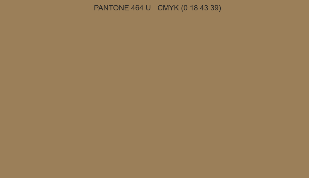 Color PANTONE 464 U to CMYK (0 18 43 39) converter Color PANTONE 464 U to CMYK (0 18 43 39) converter