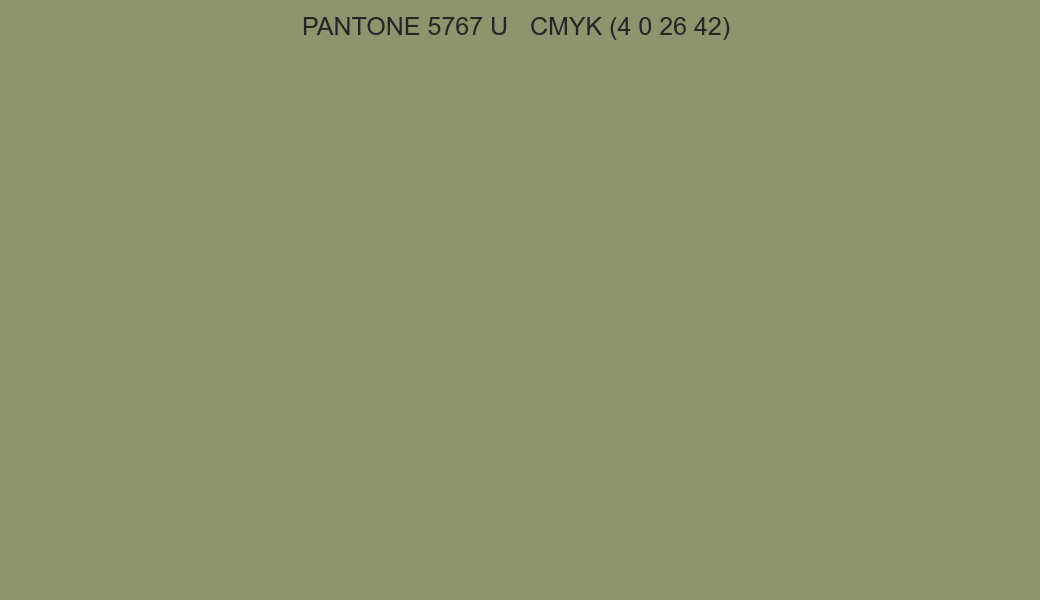 PANTONE 5767 U to CMYK
