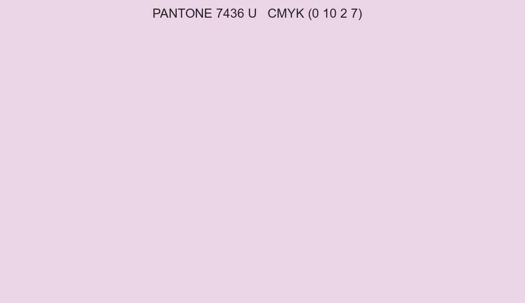 Color PANTONE 7436 U to CMYK (0 10 2 7) converter Color PANTONE 7436 U to CMYK (0 10 2 7) converter