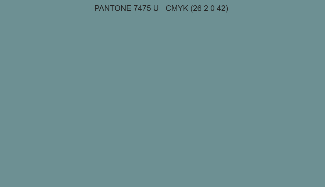 Color PANTONE 7475 U to CMYK (26 2 0 42) converter Color PANTONE 7475 U to CMYK (26 2 0 42) converter