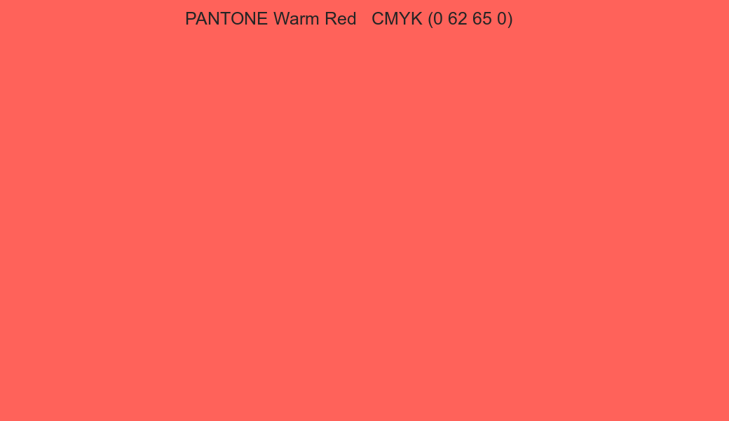 PANTONE Warm Red to