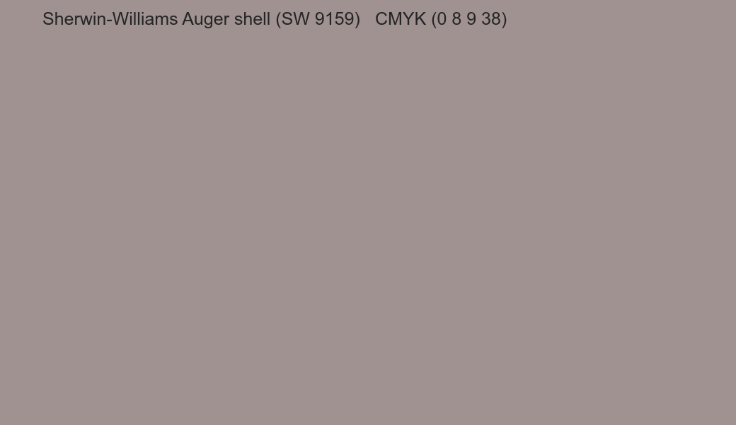 Color Sherwin-Williams Auger shell (SW 9159) to CMYK (0 8 9 38) converter Color Sherwin-Williams Auger shell (SW 9159) to CMYK (0 8 9 38) converter