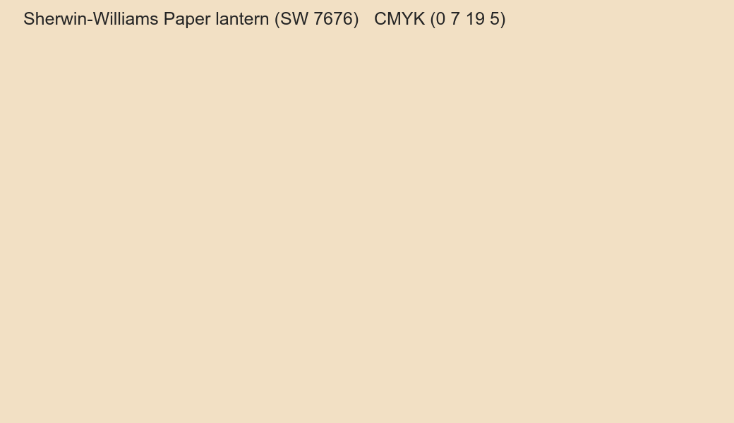 Color Sherwin-Williams Paper lantern (SW 7676) to CMYK (0 7 19 5) converter Color Sherwin-Williams Paper lantern (SW 7676) to CMYK (0 7 19 5) converter