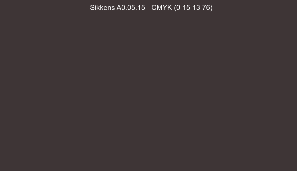Color Sikkens A0.05.15 to CMYK (0 15 13 76) converter Color Sikkens A0.05.15 to CMYK (0 15 13 76) converter