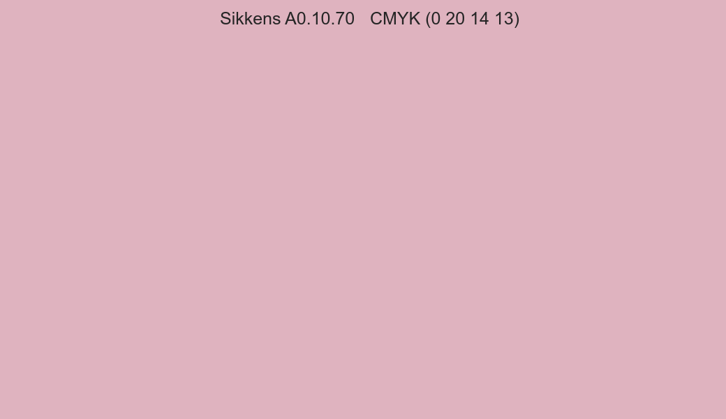 Color Sikkens A0.10.70 to CMYK (0 20 14 13) converter Color Sikkens A0.10.70 to CMYK (0 20 14 13) converter