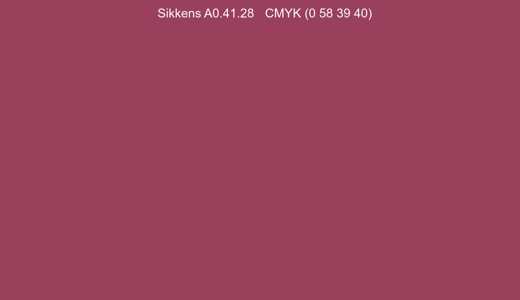 Color Sikkens A0.41.28 to CMYK (0 58 39 40) converter Color Sikkens A0.41.28 to CMYK (0 58 39 40) converter