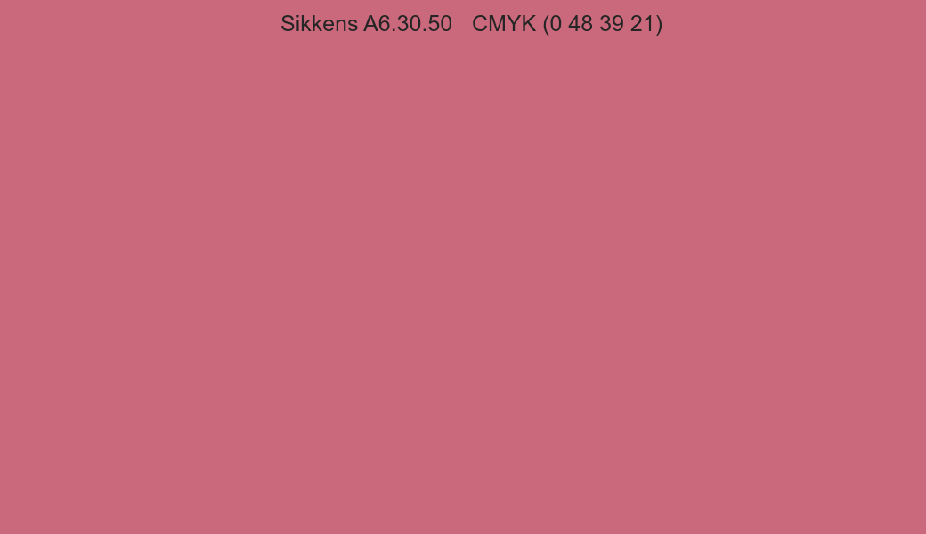 Color Sikkens A6.30.50 to CMYK (0 48 39 21) converter Color Sikkens A6.30.50 to CMYK (0 48 39 21) converter