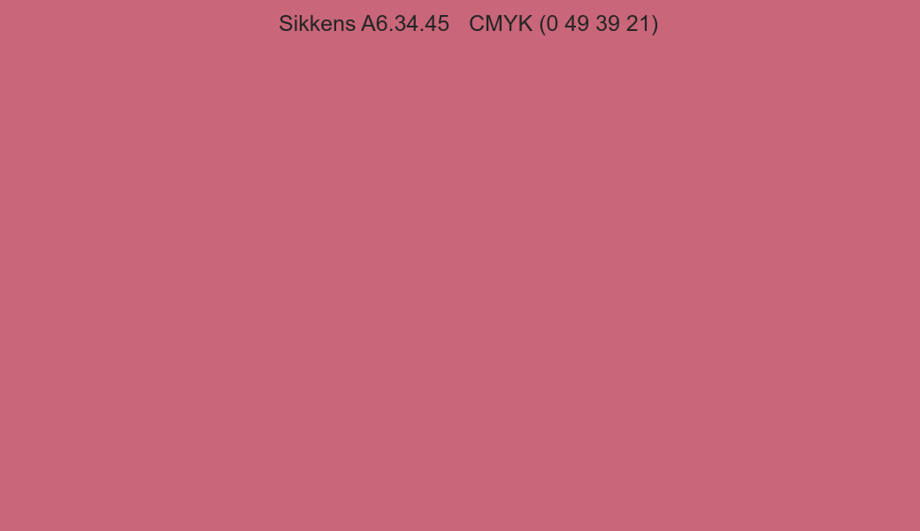 Color Sikkens A6.34.45 to CMYK (0 49 39 21) converter Color Sikkens A6.34.45 to CMYK (0 49 39 21) converter