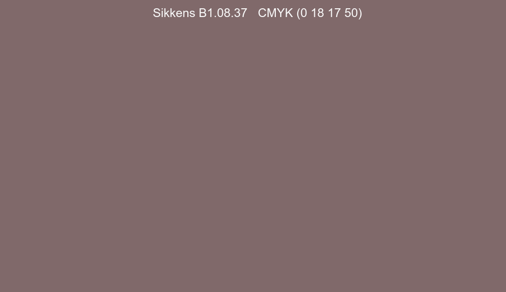 Color Sikkens B1.08.37 to CMYK (0 18 17 50) converter Color Sikkens B1.08.37 to CMYK (0 18 17 50) converter