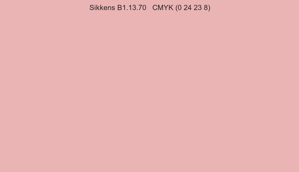 Color Sikkens B1.13.70 to CMYK (0 24 23 8) converter Color Sikkens B1.13.70 to CMYK (0 24 23 8) converter