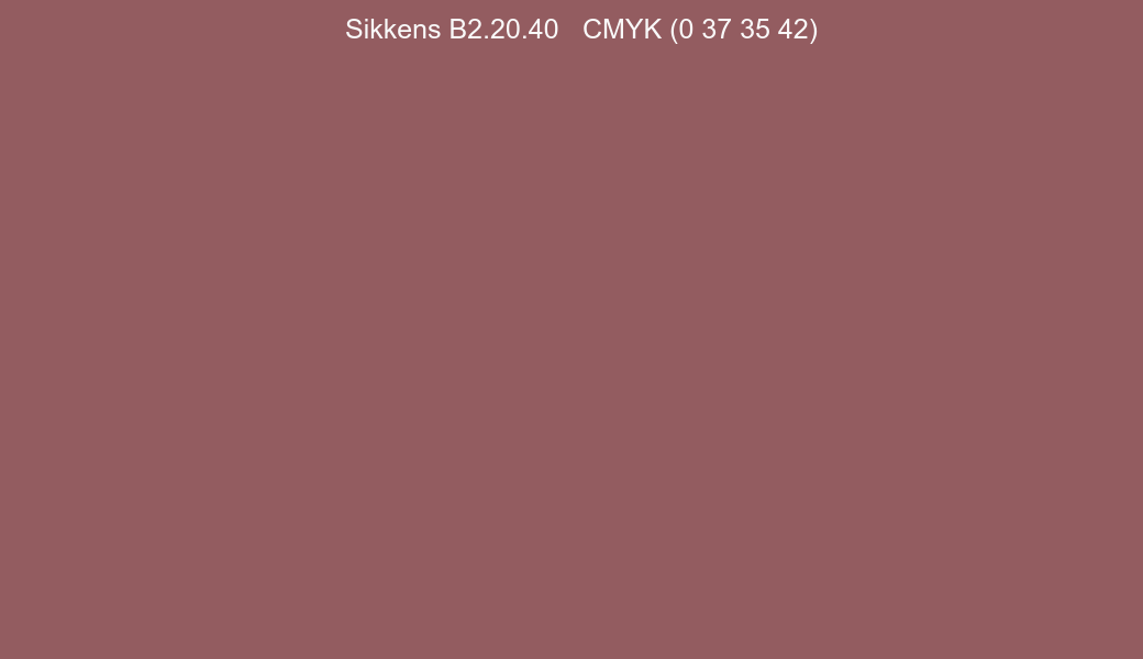 Color Sikkens B2.20.40 to CMYK (0 37 35 42) converter Color Sikkens B2.20.40 to CMYK (0 37 35 42) converter
