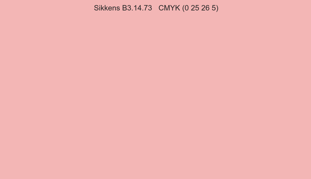 Color Sikkens B3.14.73 to CMYK (0 25 26 5) converter Color Sikkens B3.14.73 to CMYK (0 25 26 5) converter