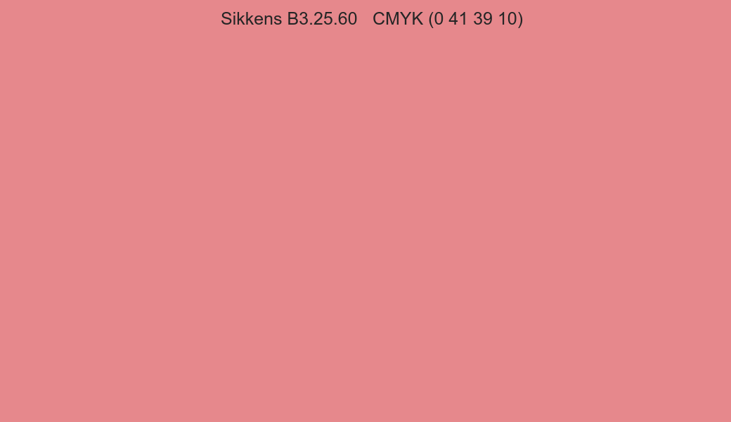 Color Sikkens B3.25.60 to CMYK (0 41 39 10) converter Color Sikkens B3.25.60 to CMYK (0 41 39 10) converter