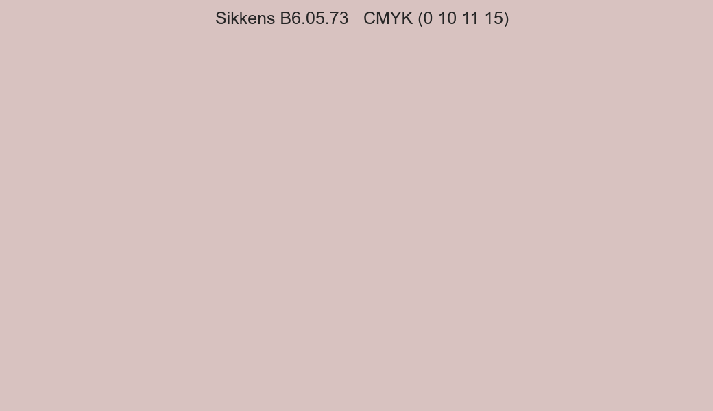 Color Sikkens B6.05.73 to CMYK (0 10 11 15) converter Color Sikkens B6.05.73 to CMYK (0 10 11 15) converter