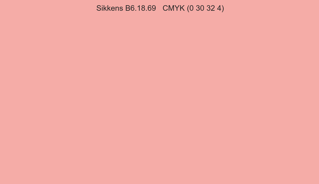 Color Sikkens B6.18.69 to CMYK (0 30 32 4) converter Color Sikkens B6.18.69 to CMYK (0 30 32 4) converter