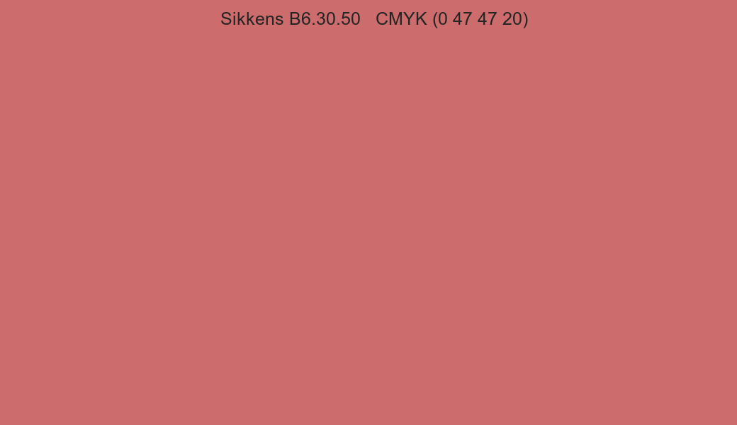 Color Sikkens B6.30.50 to CMYK (0 47 47 20) converter Color Sikkens B6.30.50 to CMYK (0 47 47 20) converter