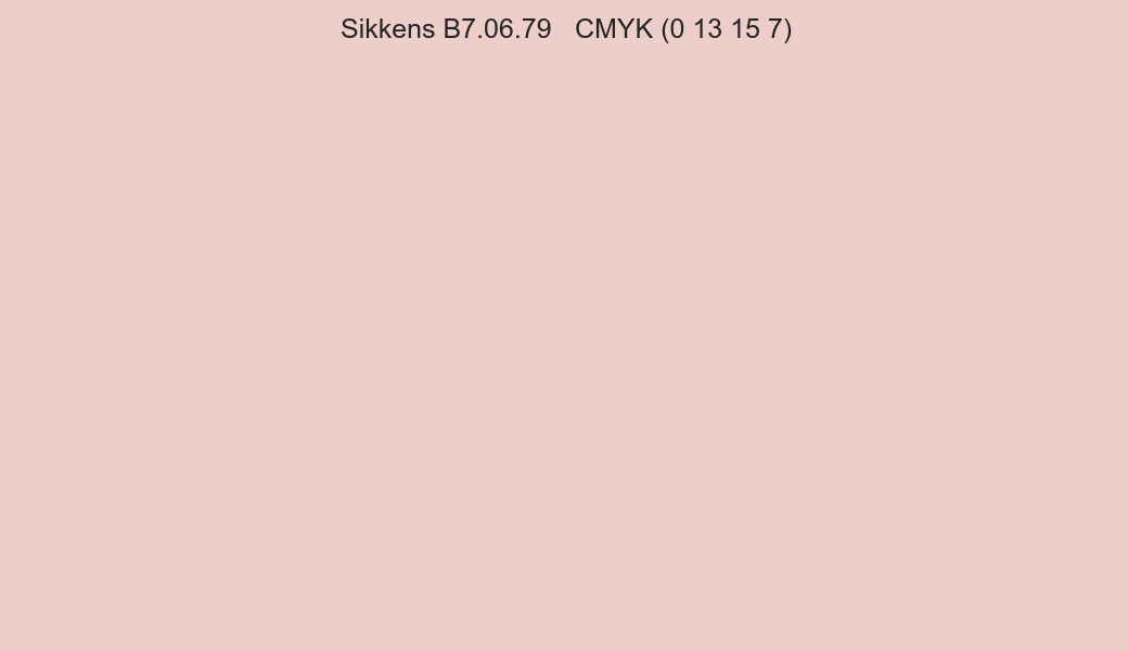 Color Sikkens B7.06.79 to CMYK (0 13 15 7) converter Color Sikkens B7.06.79 to CMYK (0 13 15 7) converter