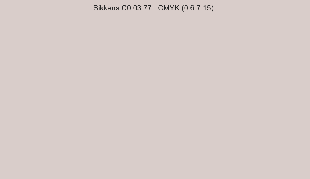 Color Sikkens C0.03.77 to CMYK (0 6 7 15) converter Color Sikkens C0.03.77 to CMYK (0 6 7 15) converter