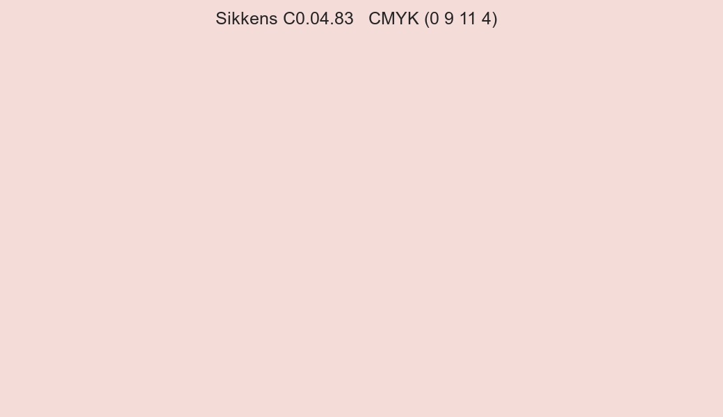 Color Sikkens C0.04.83 to CMYK (0 9 11 4) converter Color Sikkens C0.04.83 to CMYK (0 9 11 4) converter