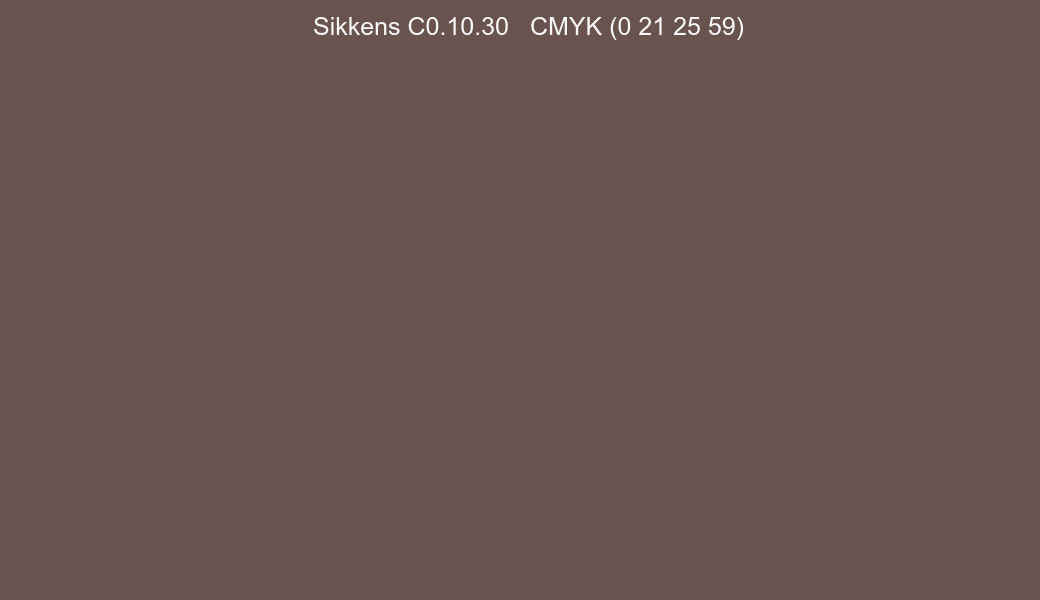 Color Sikkens C0.10.30 to CMYK (0 21 25 59) converter Color Sikkens C0.10.30 to CMYK (0 21 25 59) converter