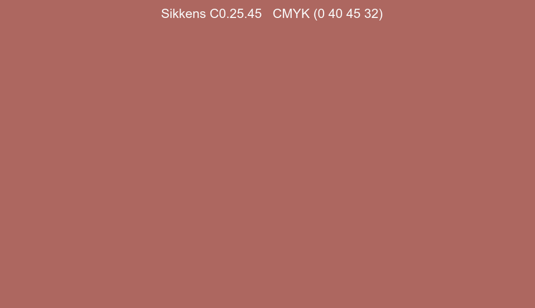 Color Sikkens C0.25.45 to CMYK (0 40 45 32) converter Color Sikkens C0.25.45 to CMYK (0 40 45 32) converter