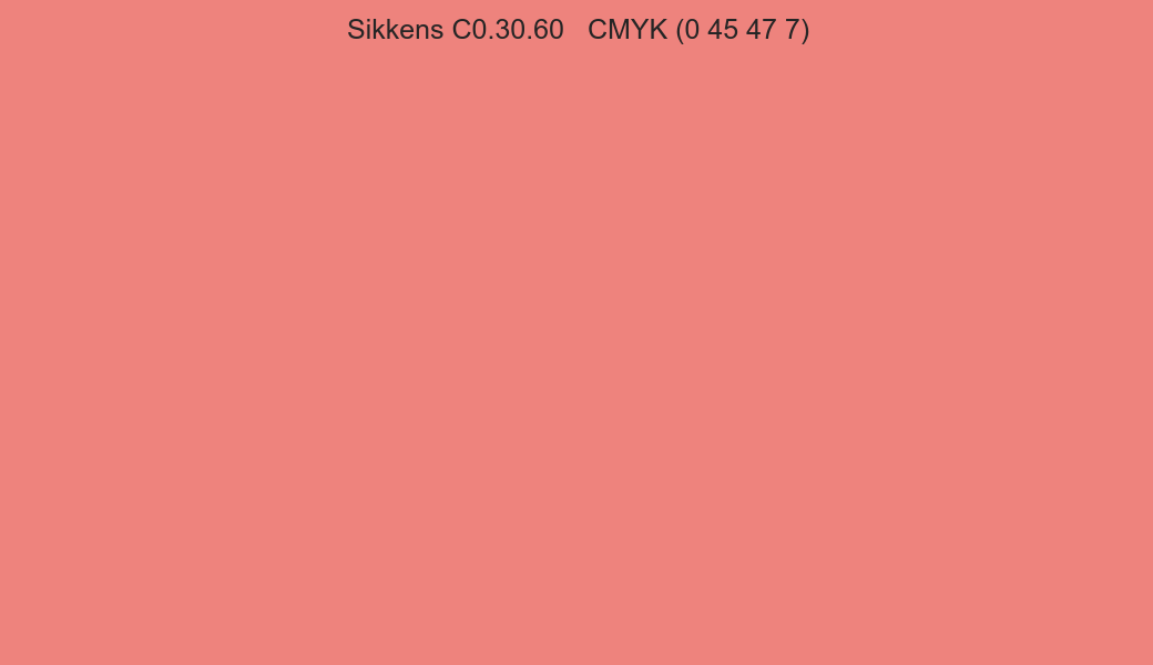 Color Sikkens C0.30.60 to CMYK (0 45 47 7) converter Color Sikkens C0.30.60 to CMYK (0 45 47 7) converter