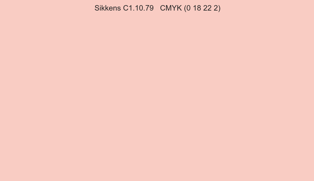 Color Sikkens C1.10.79 to CMYK (0 18 22 2) converter Color Sikkens C1.10.79 to CMYK (0 18 22 2) converter