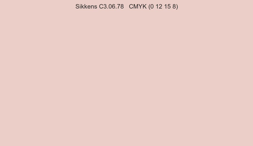 Color Sikkens C3.06.78 to CMYK (0 12 15 8) converter Color Sikkens C3.06.78 to CMYK (0 12 15 8) converter