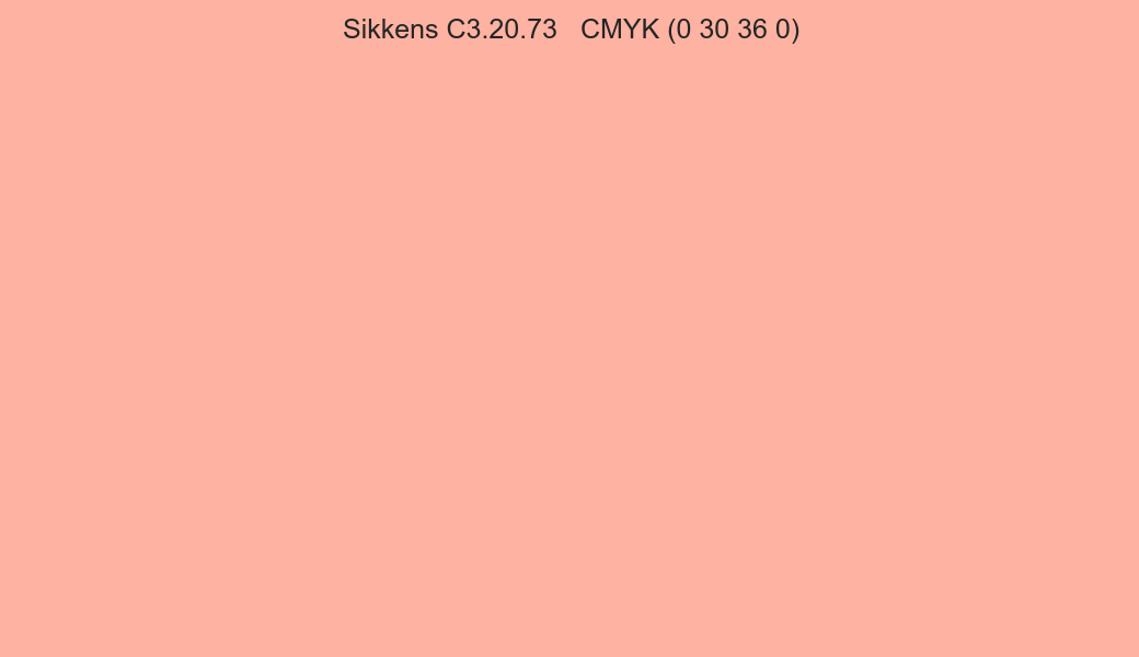 Color Sikkens C3.20.73 to CMYK (0 30 36 0) converter Color Sikkens C3.20.73 to CMYK (0 30 36 0) converter