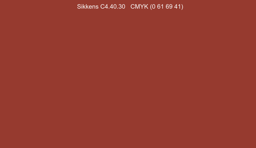 Color Sikkens C4.40.30 to CMYK (0 61 69 41) converter Color Sikkens C4.40.30 to CMYK (0 61 69 41) converter