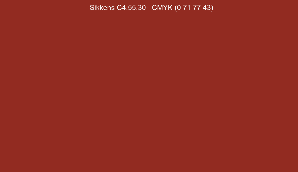 Color Sikkens C4.55.30 to CMYK (0 71 77 43) converter Color Sikkens C4.55.30 to CMYK (0 71 77 43) converter