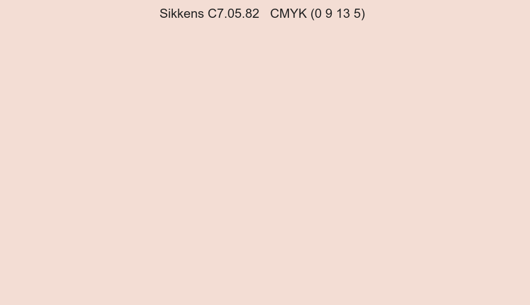 Color Sikkens C7.05.82 to CMYK (0 9 13 5) converter Color Sikkens C7.05.82 to CMYK (0 9 13 5) converter