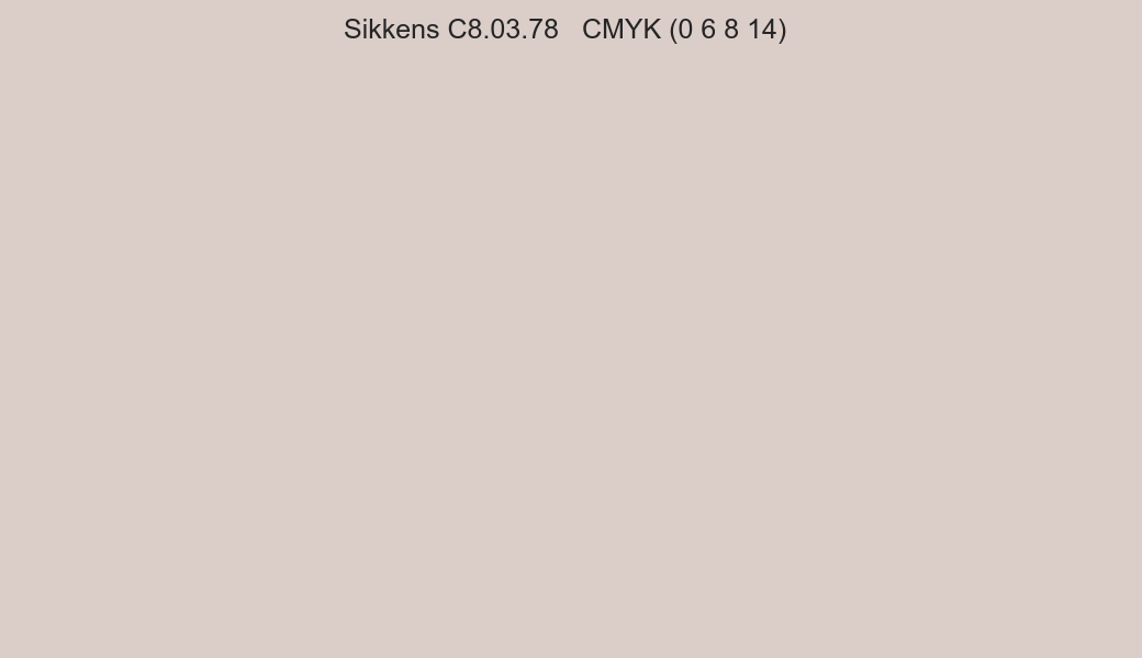 Color Sikkens C8.03.78 to CMYK (0 6 8 14) converter Color Sikkens C8.03.78 to CMYK (0 6 8 14) converter