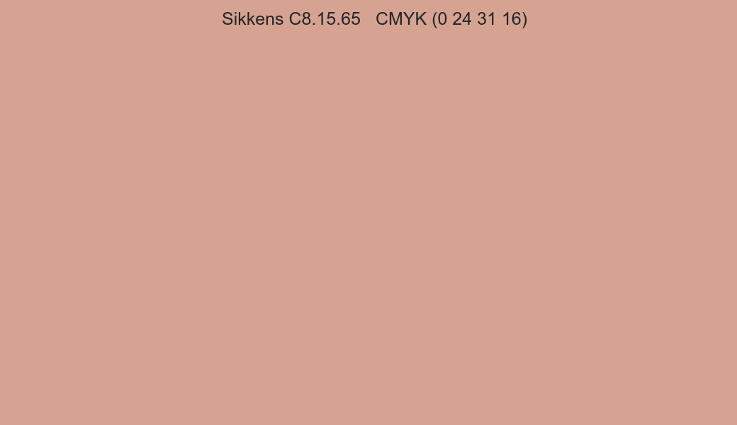 Color Sikkens C8.15.65 to CMYK (0 24 31 16) converter Color Sikkens C8.15.65 to CMYK (0 24 31 16) converter
