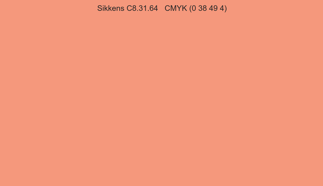 Color Sikkens C8.31.64 to CMYK (0 38 49 4) converter Color Sikkens C8.31.64 to CMYK (0 38 49 4) converter