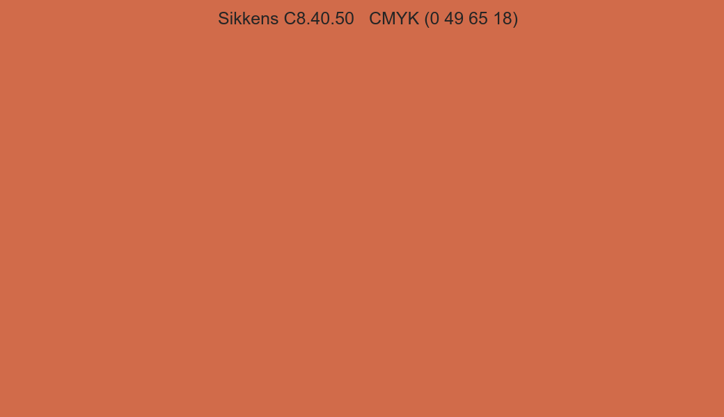 Color Sikkens C8.40.50 to CMYK (0 49 65 18) converter Color Sikkens C8.40.50 to CMYK (0 49 65 18) converter