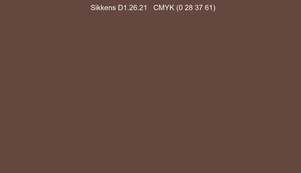 Color Sikkens D1.26.21 to CMYK (0 28 37 61) converter Color Sikkens D1.26.21 to CMYK (0 28 37 61) converter
