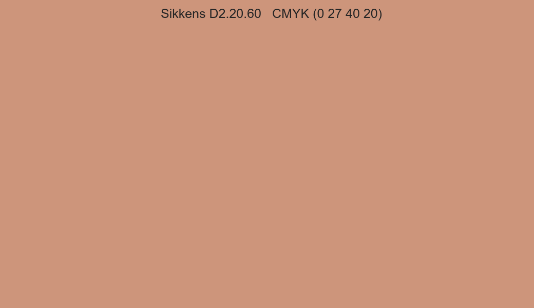 Color Sikkens D2.20.60 to CMYK (0 27 40 20) converter Color Sikkens D2.20.60 to CMYK (0 27 40 20) converter