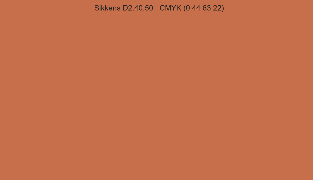 Color Sikkens D2.40.50 to CMYK (0 44 63 22) converter Color Sikkens D2.40.50 to CMYK (0 44 63 22) converter