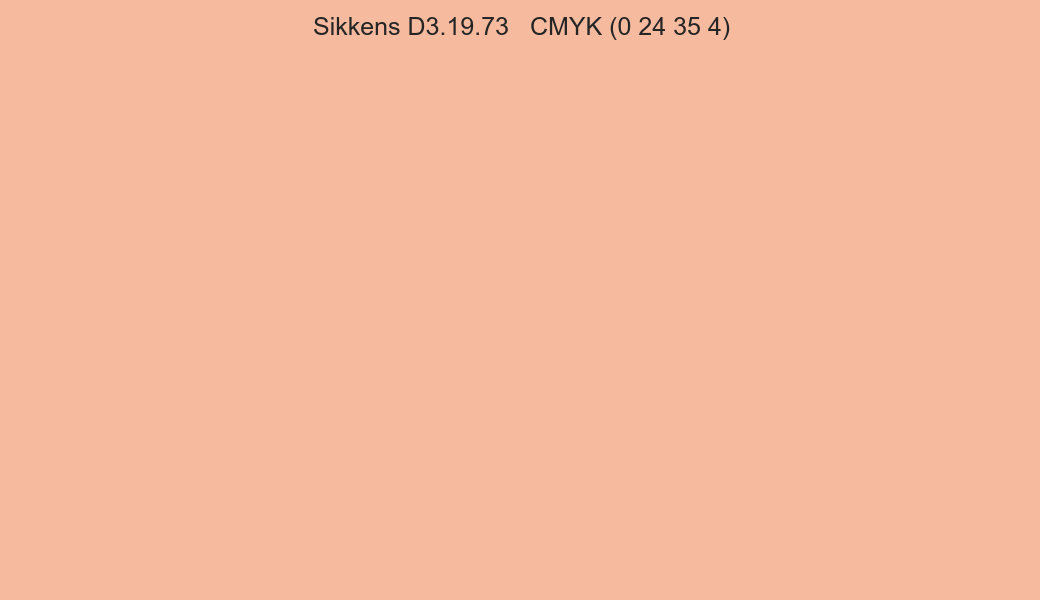 Color Sikkens D3.19.73 to CMYK (0 24 35 4) converter Color Sikkens D3.19.73 to CMYK (0 24 35 4) converter