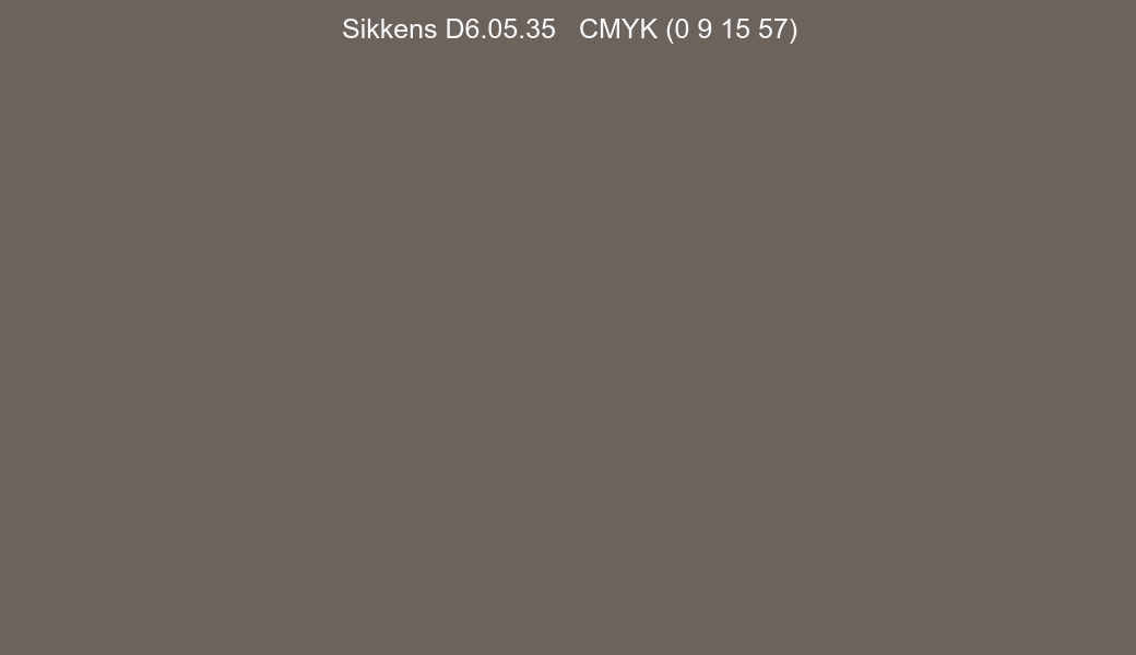 Color Sikkens D6.05.35 to CMYK (0 9 15 57) converter Color Sikkens D6.05.35 to CMYK (0 9 15 57) converter