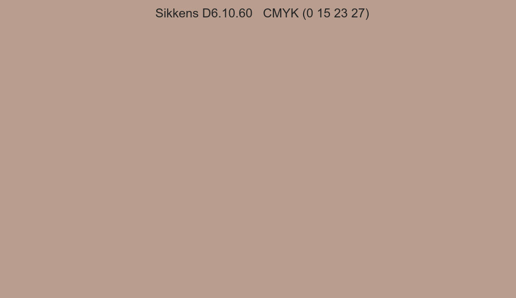 Color Sikkens D6.10.60 to CMYK (0 15 23 27) converter Color Sikkens D6.10.60 to CMYK (0 15 23 27) converter