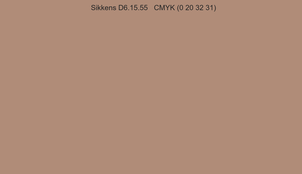 Color Sikkens D6.15.55 to CMYK (0 20 32 31) converter Color Sikkens D6.15.55 to CMYK (0 20 32 31) converter