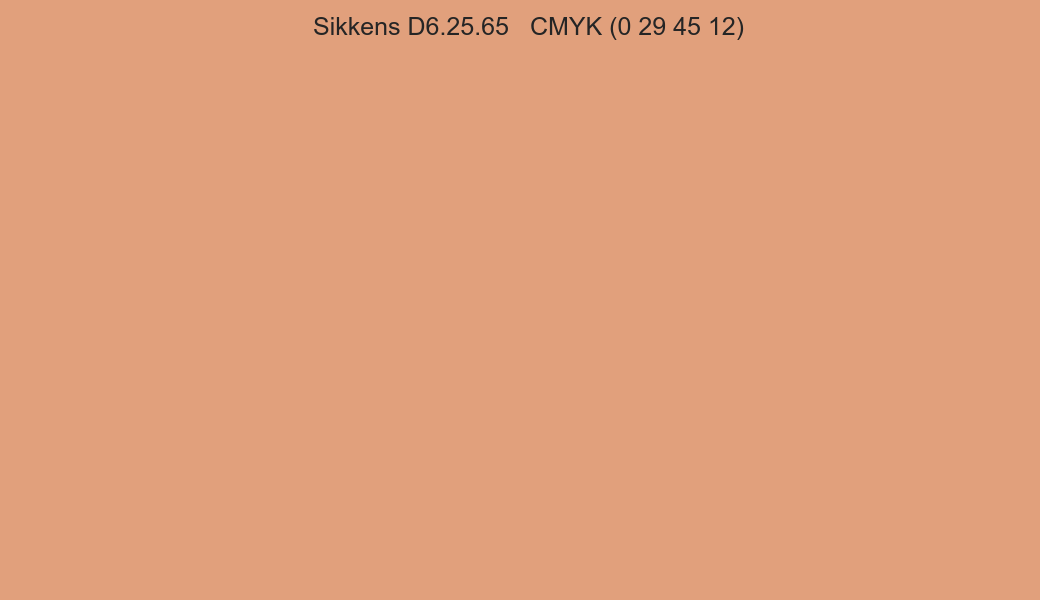 Color Sikkens D6.25.65 to CMYK (0 29 45 12) converter Color Sikkens D6.25.65 to CMYK (0 29 45 12) converter