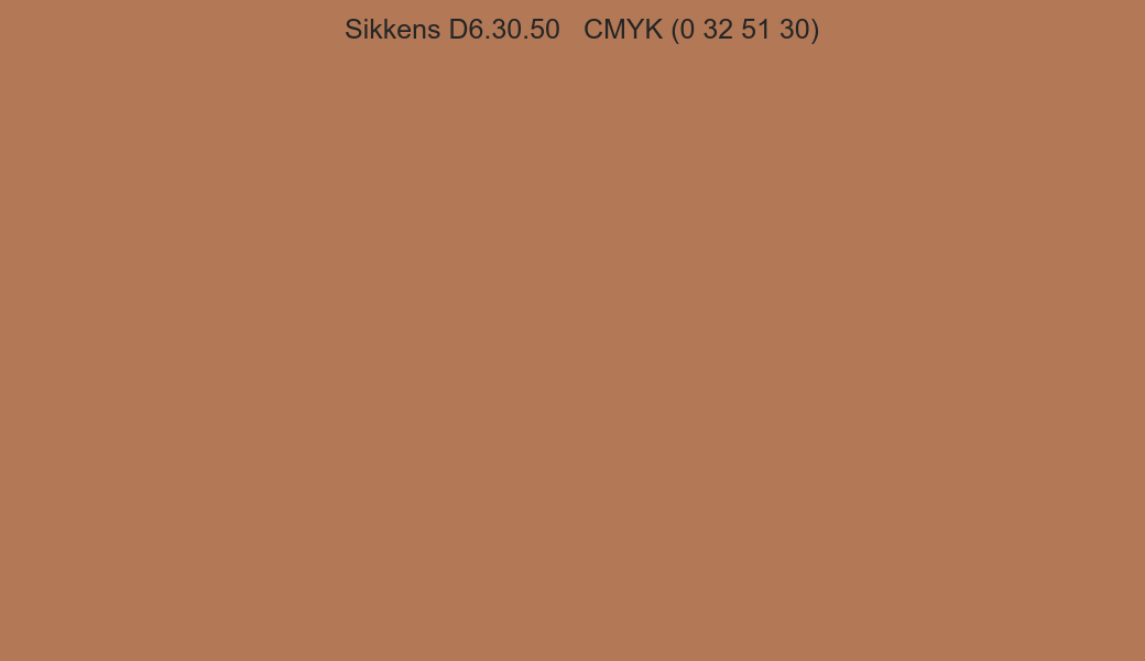 Color Sikkens D6.30.50 to CMYK (0 32 51 30) converter Color Sikkens D6.30.50 to CMYK (0 32 51 30) converter