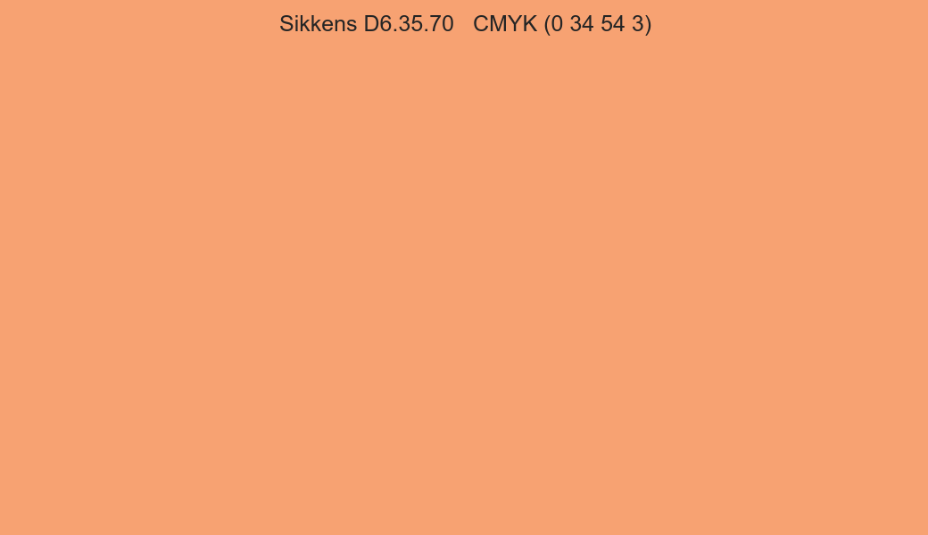Color Sikkens D6.35.70 to CMYK (0 34 54 3) converter Color Sikkens D6.35.70 to CMYK (0 34 54 3) converter